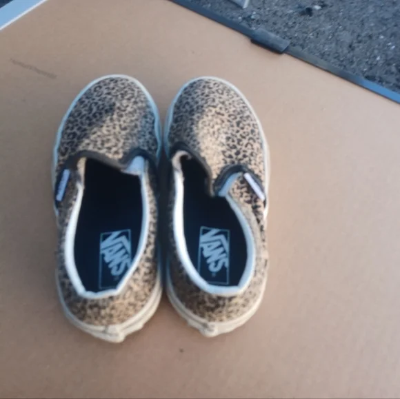 Kids vans leopard print shoes - Picture 2 of 7